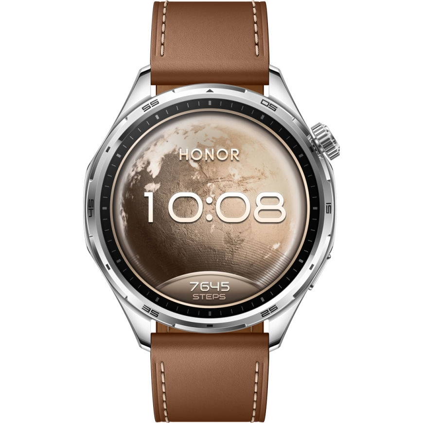 Honor Watch 6 3.71 cm (1.46") AMOLED 46.5 mm Digital 464 x 464 pixels Touchscreen Stainless steel GP