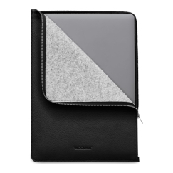 Woolnut odinės folijos 15 colių MacBook Air dėklas, juodas
