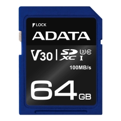 ADATA ASDX64GUI3V30S-R memory card 64 GB SDXC UHS-I Class 10