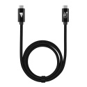 Fuj:tech USB-C–USB-C USB4 v2 kaapeli, 240 W / 80 Gbps, punottu, 1 m Fuj:tech USB-C–USB-C USB4 v2 kaapeli, 240 W / 80 Gbps, punottu, 1 m