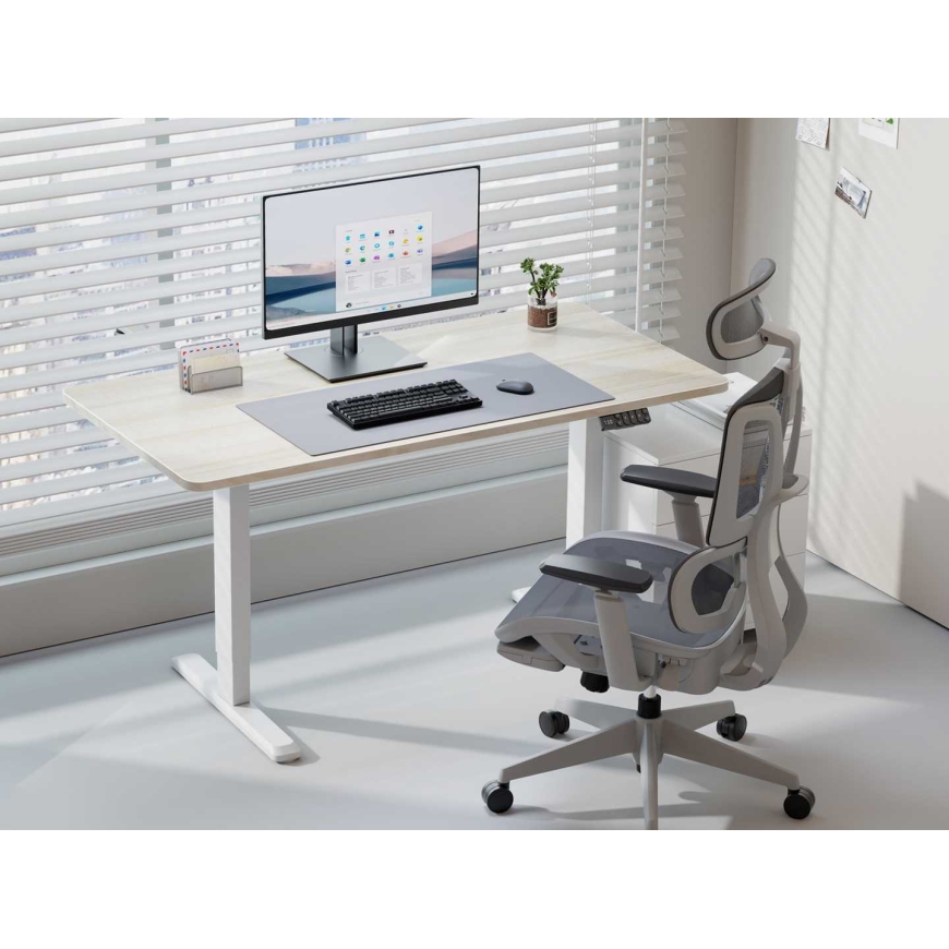 EQUIP 650814 ERGO Electric Brushless Motor Desk Frame White – 4