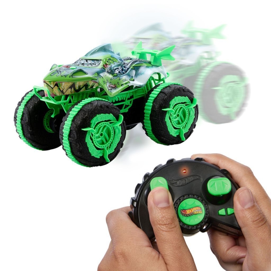 Hot Wheels Monster Trucks All-Terrain Mutant Great Bite, радиоуправляемый монстр-трак – 4