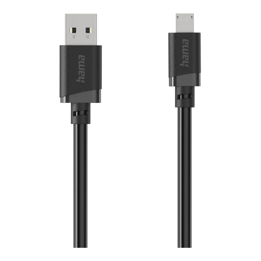 Hama 00201804 USB кабель USB 2.0 2 m USB A Micro-USB B 0,48 Gbit/s Черный