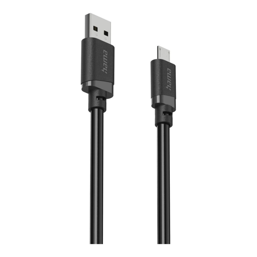 Hama 00201804 USB kabelis USB 2.0 2 m USB A Micro-USB B 0,48 Gbit/s Juoda – 4