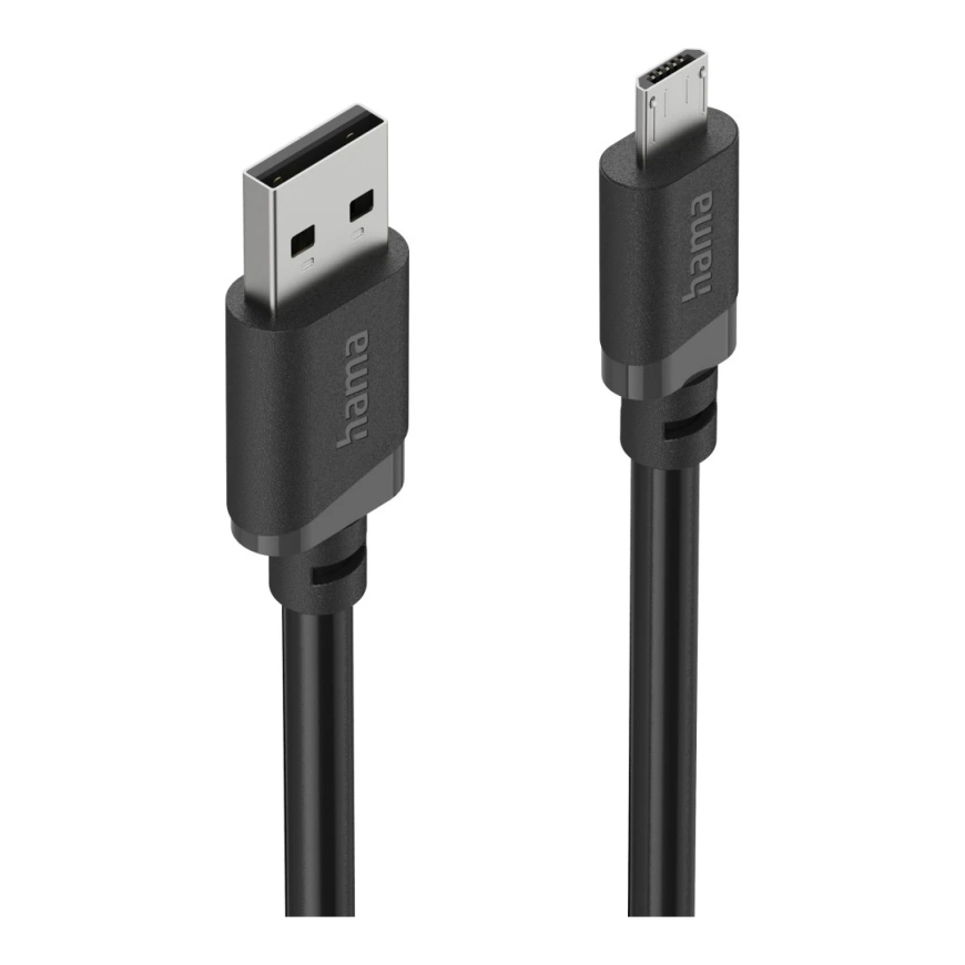 Hama 00201804 USB кабель USB 2.0 2 m USB A Micro-USB B 0,48 Gbit/s Черный – 5