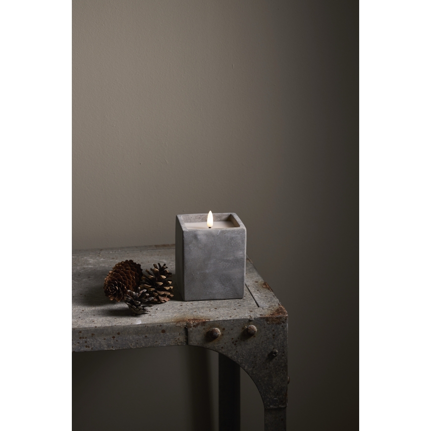 Star Trading Flamme Cem LED Candle 11.5 cm, gray – 2