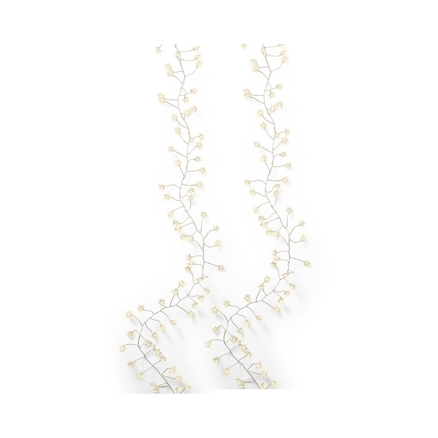 Lumineo compact Micro LED star light chain, battery operated
