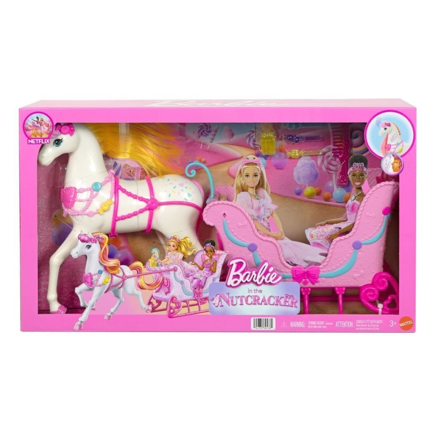 Barbie Sviestinė arklys ir rogės, žaidimų rinkinys