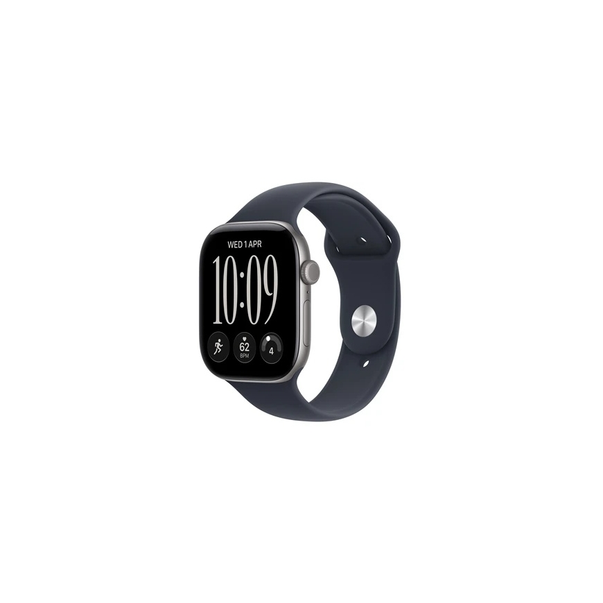 Apple Watch Series 12 46mm Kosmiskā pelēkā/Tumši zilā siksna S/M