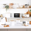 Salter BW12899WEU7 Toronto Bread Bin White/Wooden Salter BW12899WEU7 Toronto Bread Bin White/Wooden