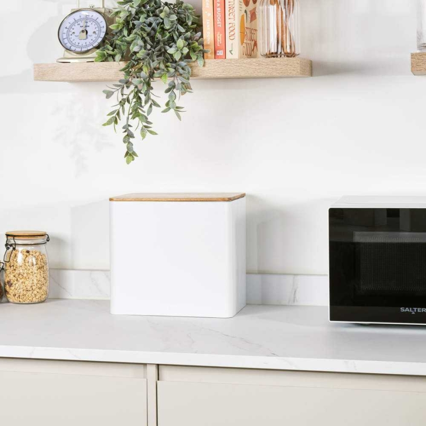 Salter BW12899WEU7 Toronto Bread Bin White/Wooden – 5