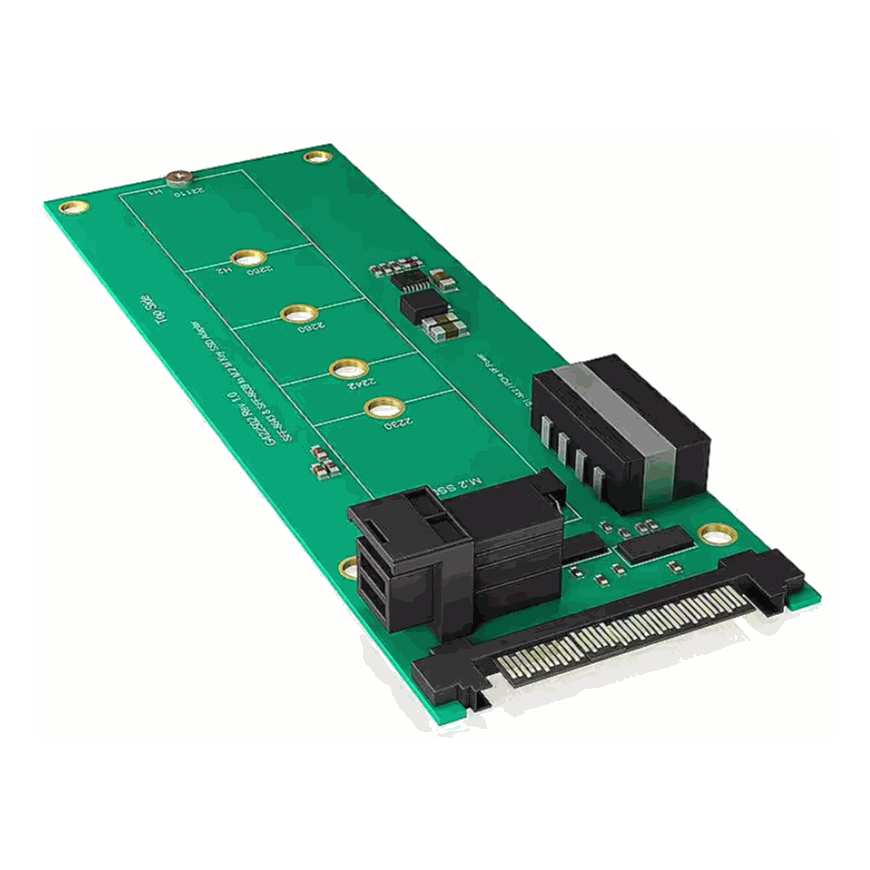 Icy Box IB-M2B02 Konverterio plokštė M.2 SSD į SATA arba U.2 šeimininkui – 2