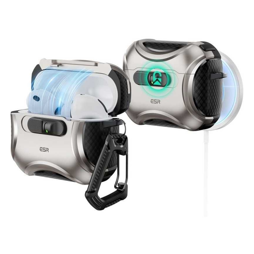 ESR Cyber Flicklock Halolock Magsafe Lietotne Apple Airpods Pro 3 Titāns – 2