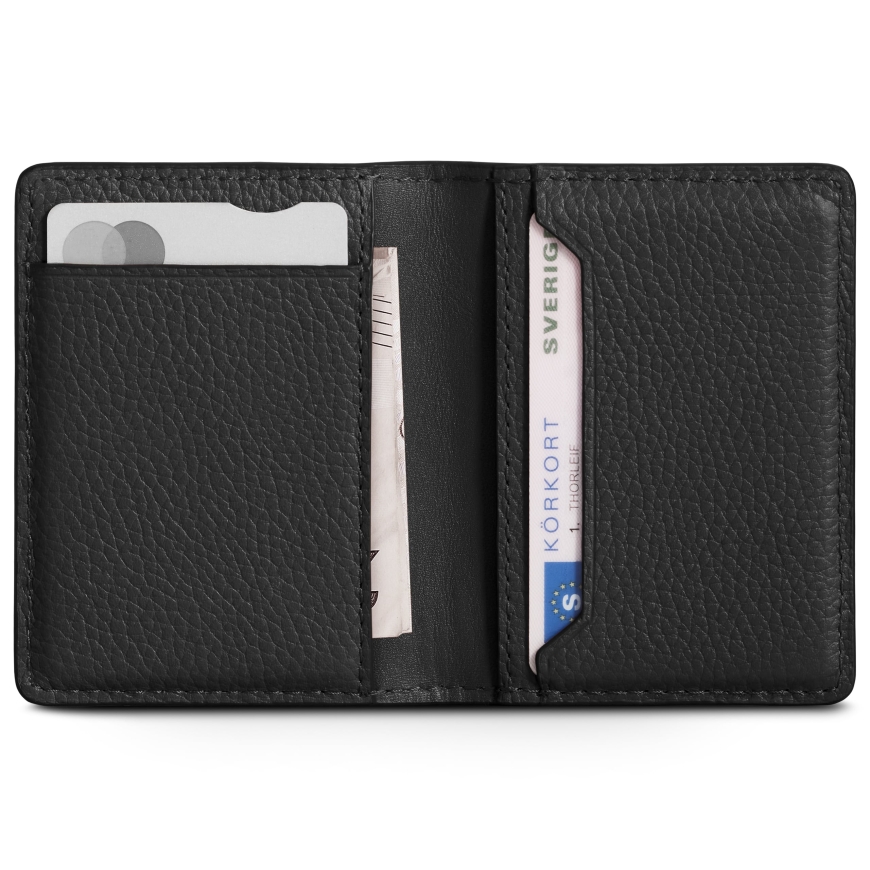 Woolnut Leather Bifold Wallet piniginė, juoda – 2