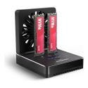 Axagon ADSA-M2C22 USB-C 20Gbps Dual M.2 NVMe & SATA SSD Docking and Cloning Station