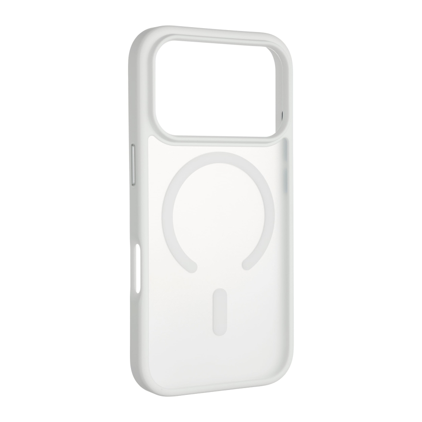 FoneKit MagSafe Soft Touch apsauginis dėklas, iPhone 18 Pro / 17 Pro, baltas – 3