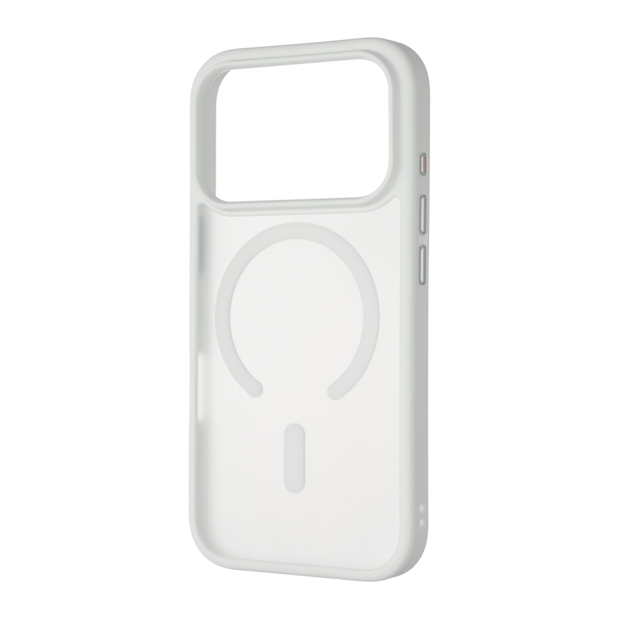 FoneKit MagSafe Soft Touch apsauginis dėklas, iPhone 18 Pro / 17 Pro, baltas – 4