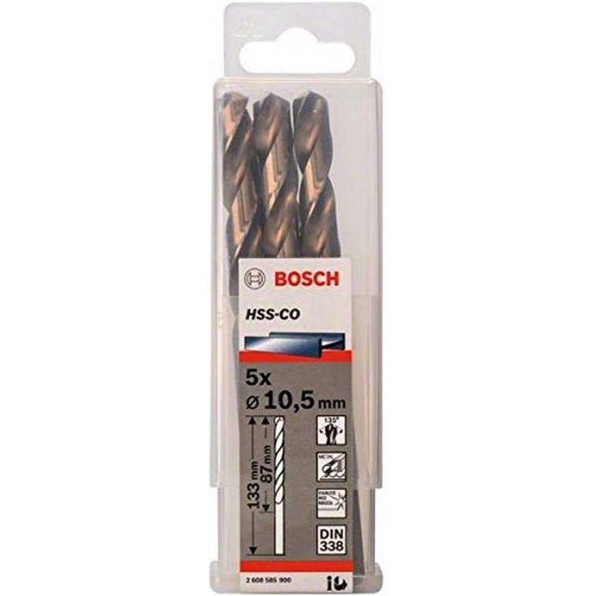 Bosch Powertools Bosch Metallist keerdfrees HSS-Co, DIN 338, 10.5 mm (5 tükki, töö)