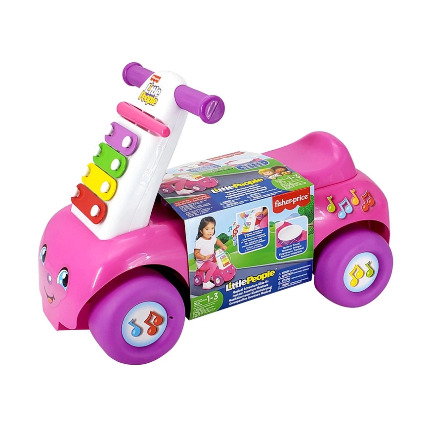 Fisher Price Little People Music Adventure Ride-On, pink – 2