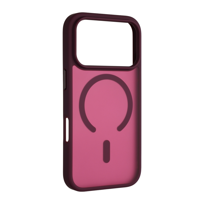 FoneKit MagSafe Soft Touch apsauga, iPhone 18 Pro / 17 Pro, bordo – 3