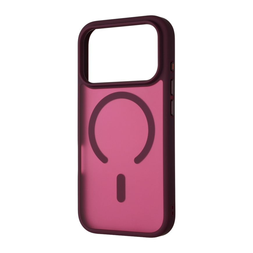 FoneKit MagSafe Soft Touch aizsargkorpuss, iPhone 18 Pro / 17 Pro, bordo – 4