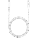 Energea NyloFlex Lightning - USB-C 1.5m valge