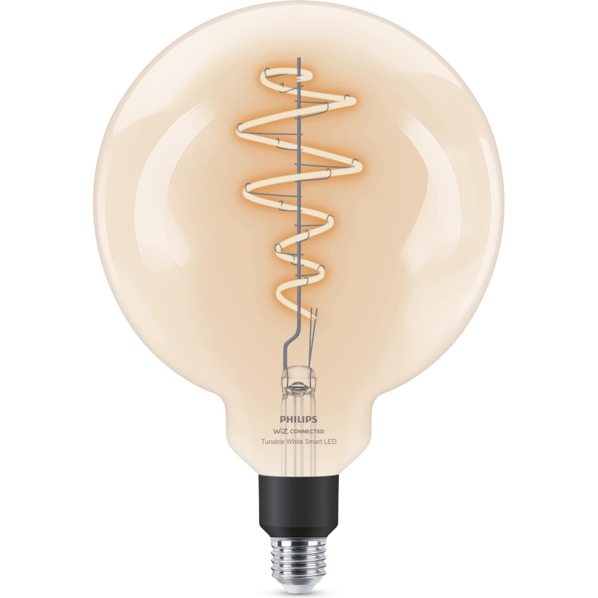 Philips Smart Lighting filamentspuldze, G200, E27, caurspīdīga