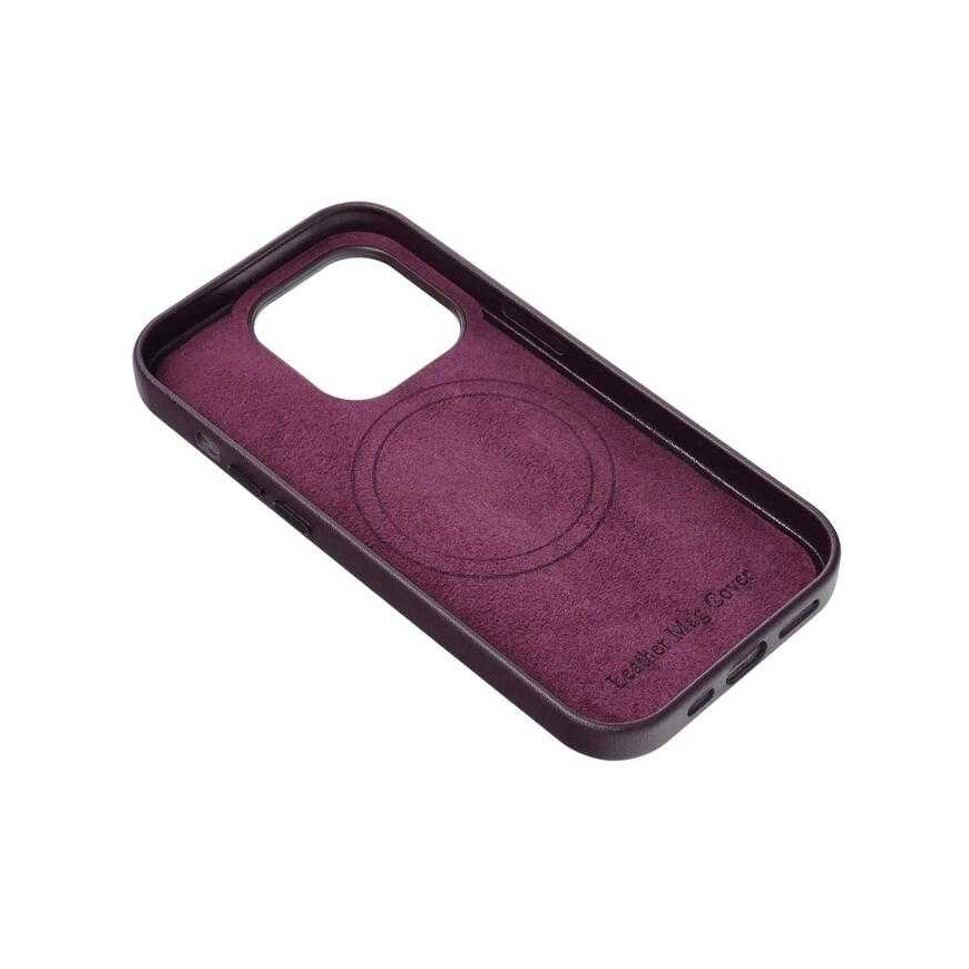Riff „MagSafe-vaihtoehtoisen nahkakuoren iPhone 15 Plus“ tumma purppura – 3