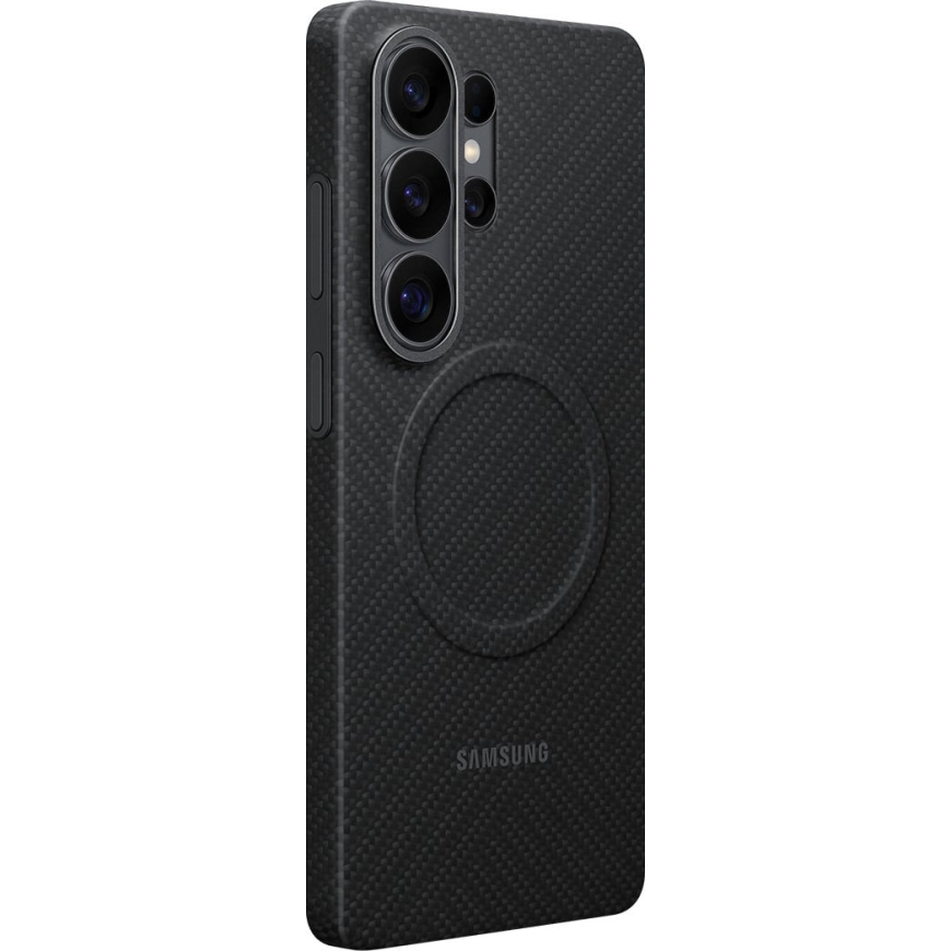 Samsung Galaxy S26 Ultra Carbon Magnet Qi2 apvalks, melns – 4