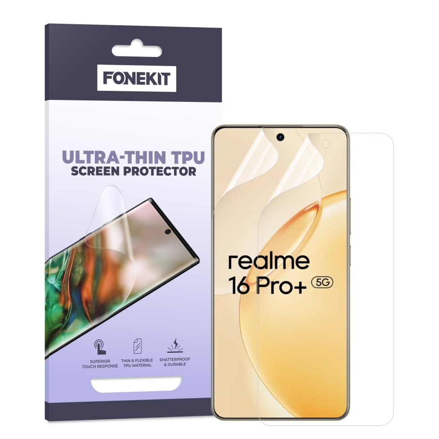 FoneKit TPU apsauginė plėvelė, Realme 16 Pro+ 5G