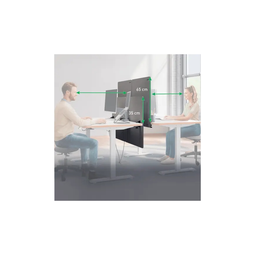 Leitz 61220085 tööruumi jagaja Töölaua-eraldaja 600 x 700 mm Hall – 2