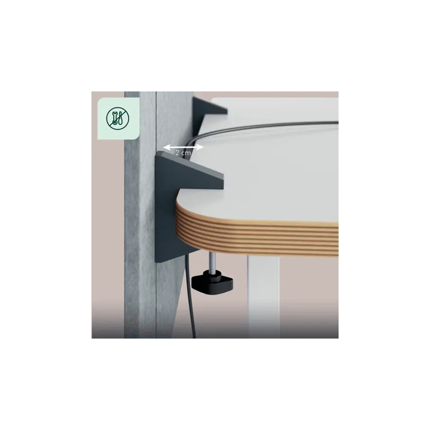 Leitz Height Adjustable Desk Divider, 60x70cm – 3