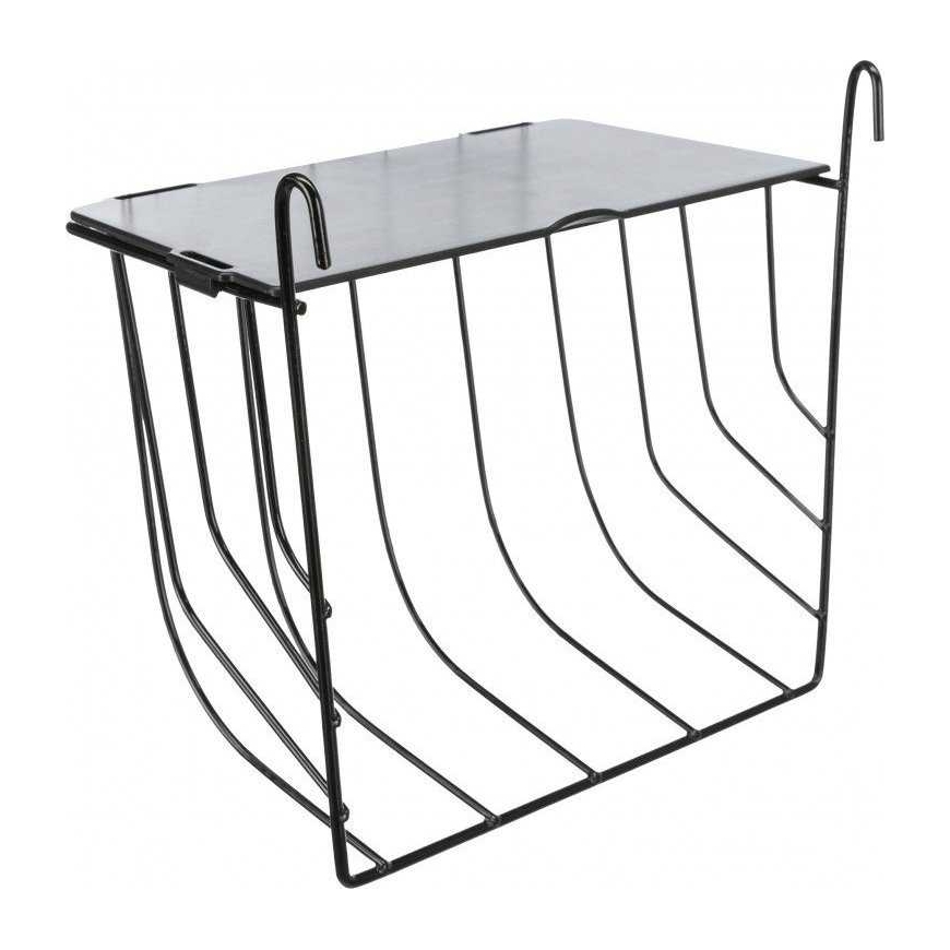 TRIXIE Trixie Hanging feeder, for rabbit/rodents, black, metal/plastic,