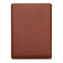 Woolnut ādas apvalks MacBook Neo, konjaks