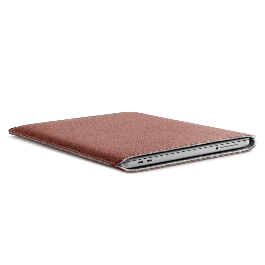 Woolnut ādas apvalks MacBook Neo, konjaks – 4