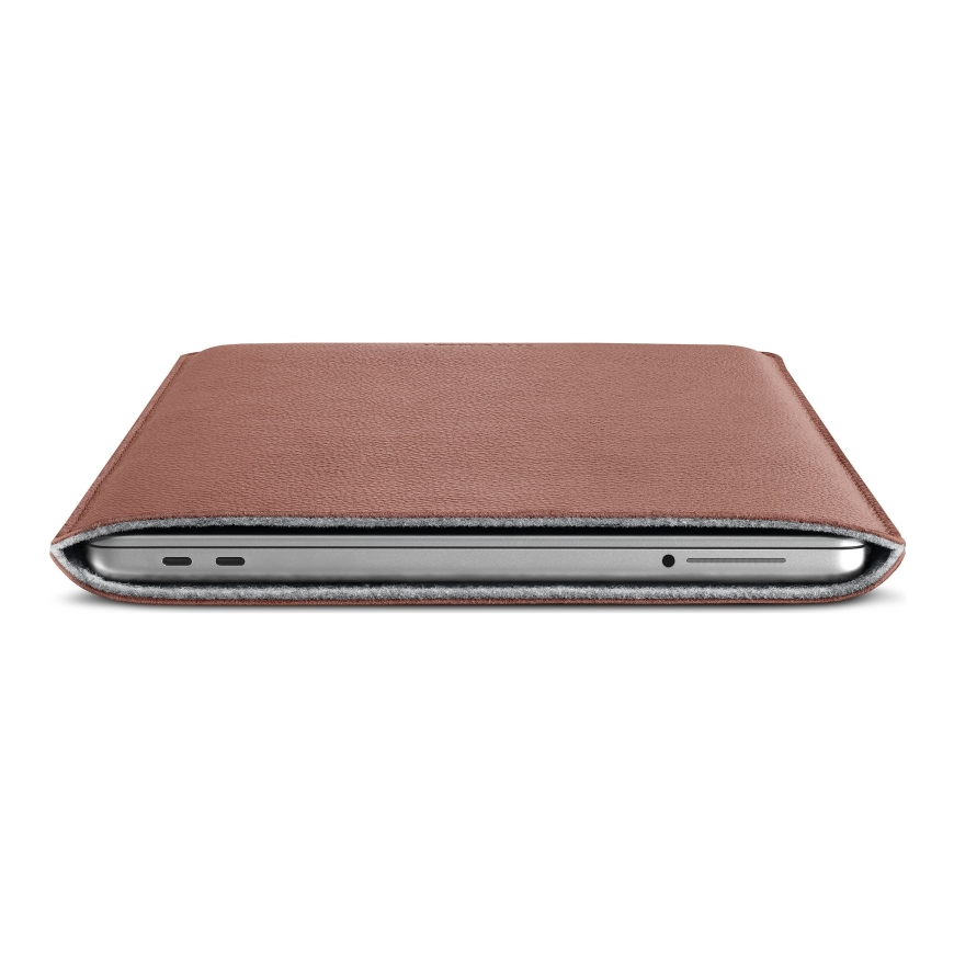 Кожаный чехол Woolnut для MacBook Neo, коньяк – 5