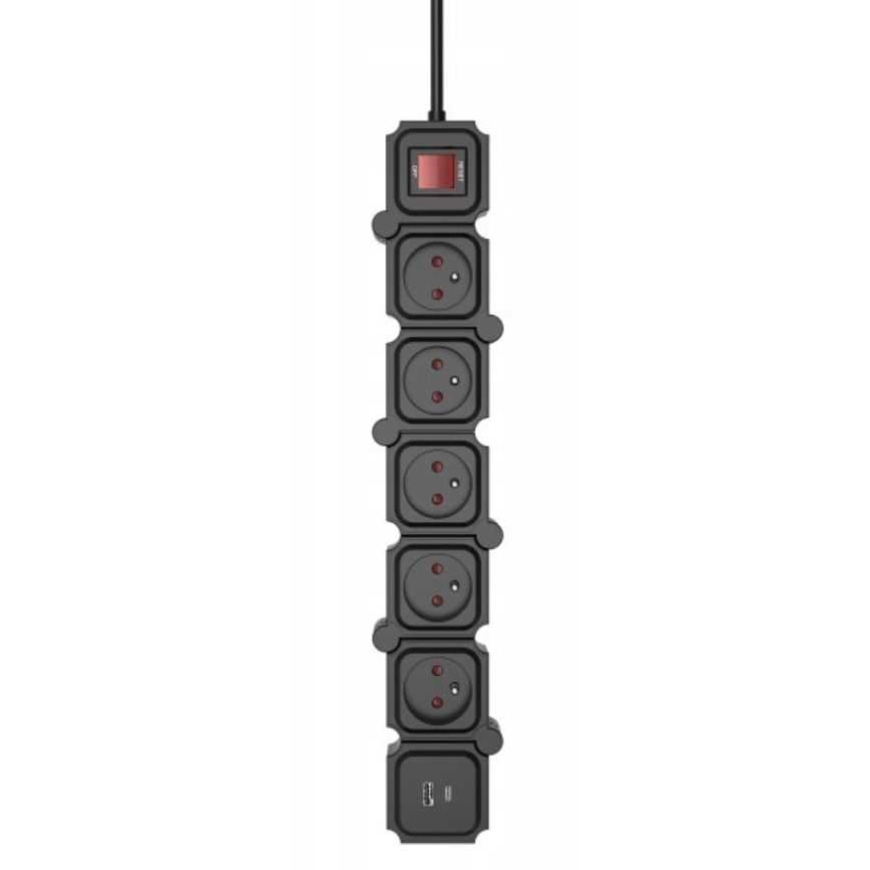 TB Energy pagarinātājs 1,5 m melns – 3