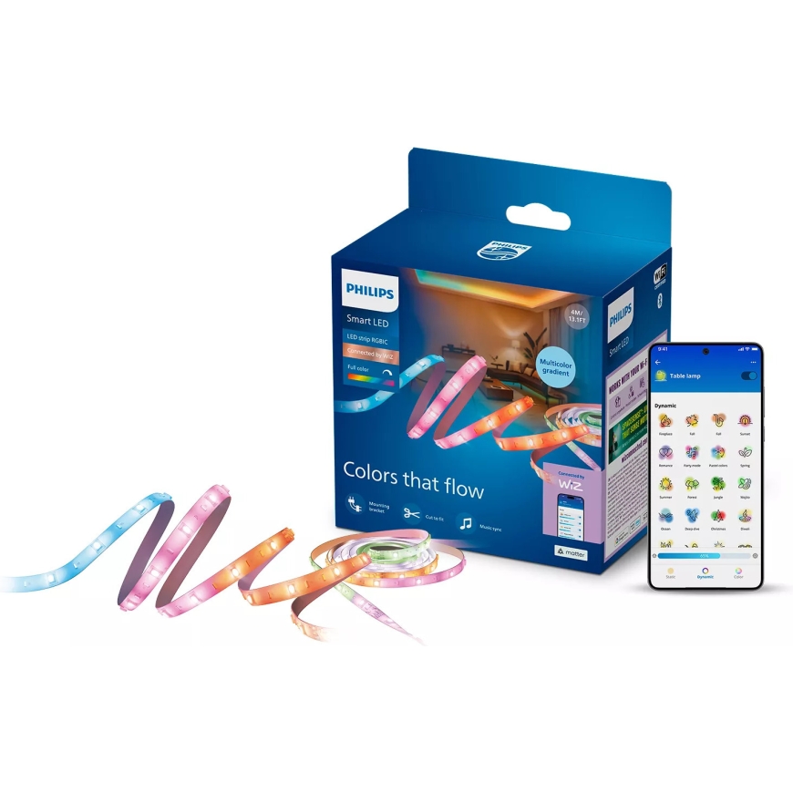 Philips Smart Lighting RGBIC-valonauha, 4 m – 2