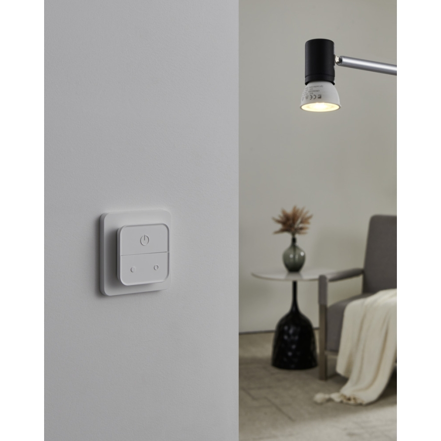 Eglo Connect.z smart lamp, GU10, RGB+CCT, 4.9 W, 420 lm, opal, 3 pcs, wall switch – 5
