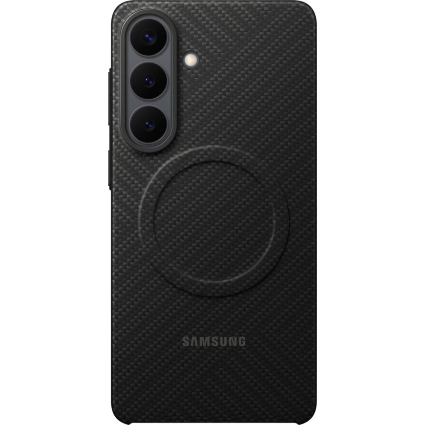 Samsung Galaxy S26+ Carbon Magnet Qi2 vāciņš, melns