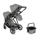 Hauck Grow N Care Twin stroller, gray Hauck Grow N Care Twin stroller, gray