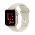 Apple Watch SE 3 (GPS + Cellular) 40 mm starlight aluminum case and sand sport band, S/M Apple Watch SE 3 (GPS + Cellular) 40 mm starlight aluminum case and sand sport band, S/M