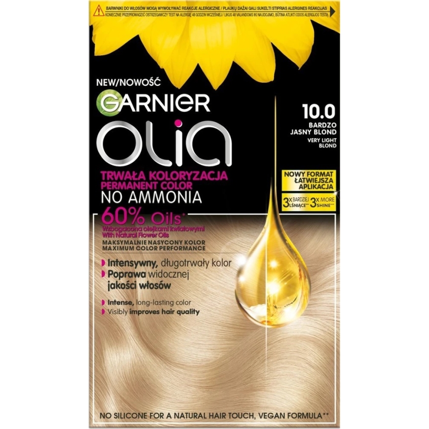 Garnier Olia permanent color 10.0 very light blonde – 2