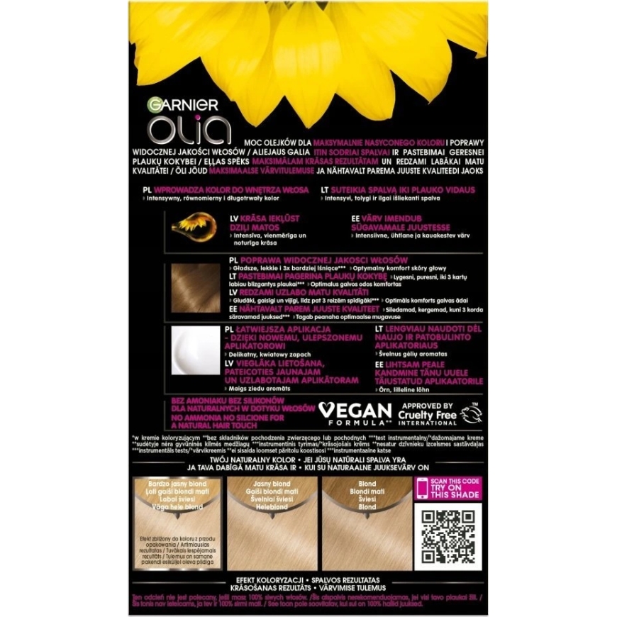 Garnier Olia pysyvä väri 10.0 erittäin vaalea blonda – 3
