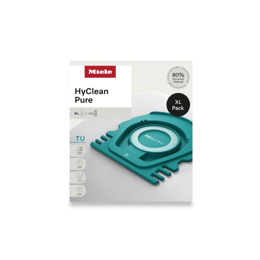Miele HyClean Pure TU XL-pack pölypussipakkaus, 8kpl