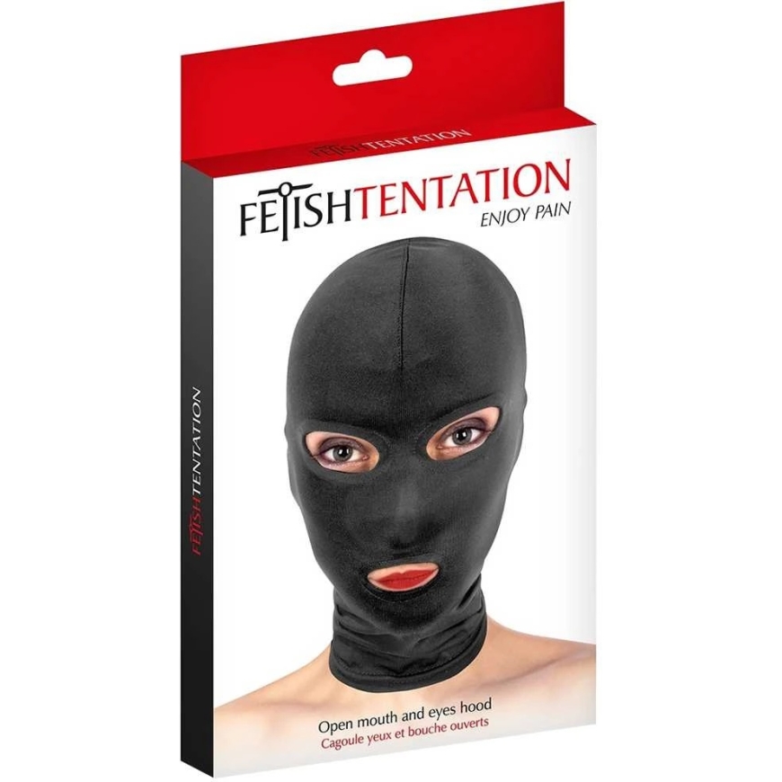 Маска Fetish Tentation для пикантных игр с открытым ртом и глазами – 2