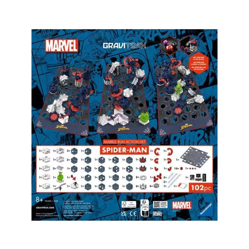 Gravitrax Action Set M Spider-Man kuularata – 2