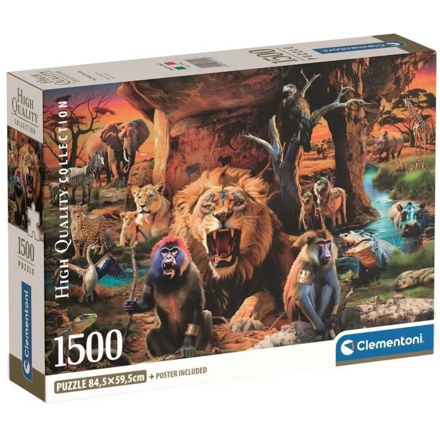 Clementoni Puzzle 1500 pcs - Wild Animals – 2