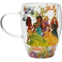 Widdop Co Disney Princess ziedu dekoratīvā stikla krūze Widdop Co Disney Princess ziedu dekoratīvā stikla krūze