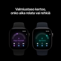 Apple Watch Series 12 (GPS) 46 mm musta alumiiniumkorpus ja must sportlik rihm, S/M Apple Watch Series 12 (GPS) 46 mm musta alumiiniumkorpus ja must sportlik rihm, S/M